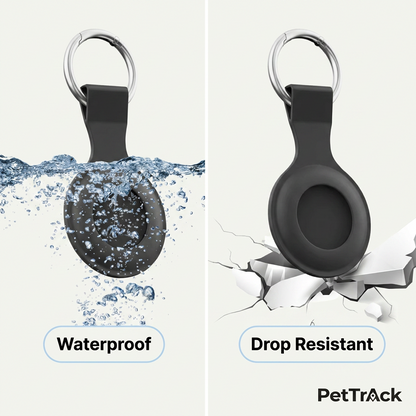 PetTrack Silicone Collar Clip is water resistant and drop resistant