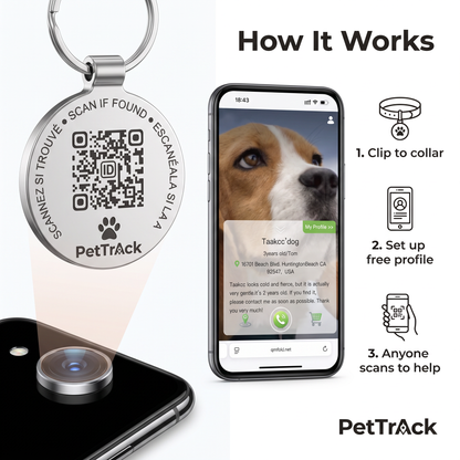 PetTrack™ ID QR Tag